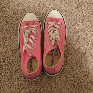Converse Pink Canvas Sneakers